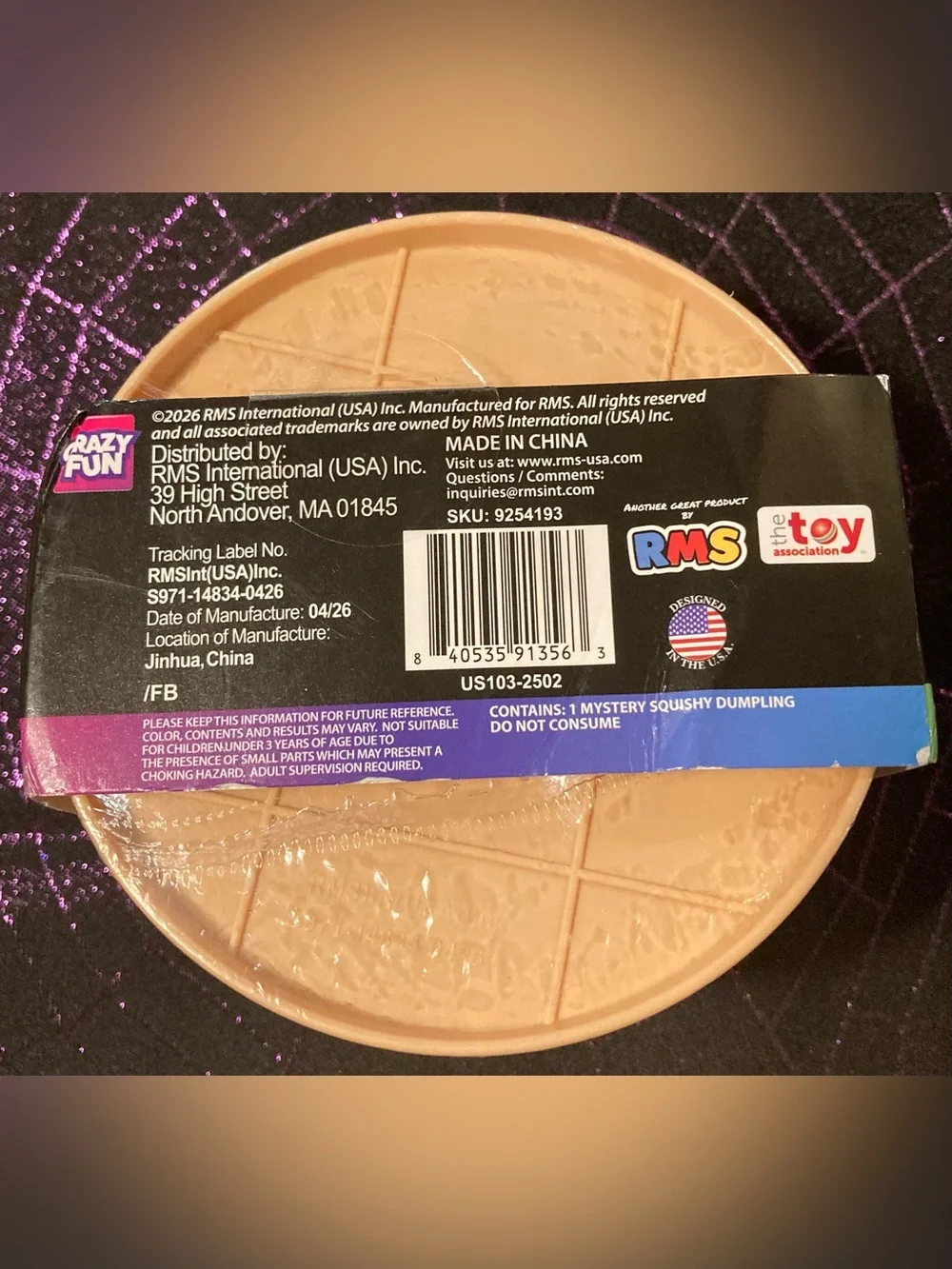 Unopened Neon Tie-Dye Mystery Dumpling RMS
